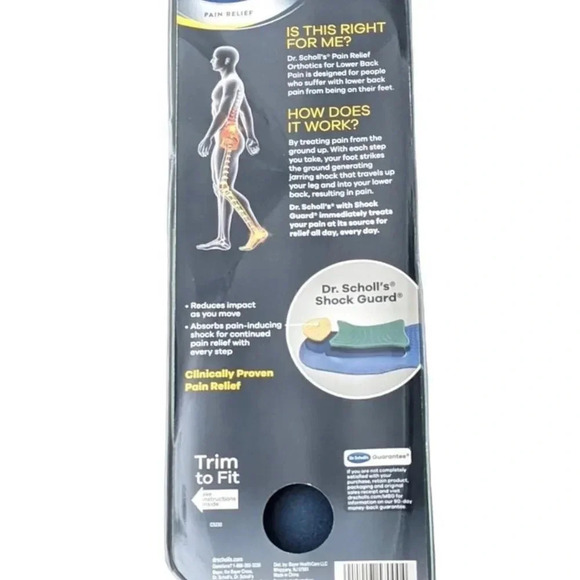 Bundle Sale New Dr. Scholl's Lower Back Pain Relief Orthotics - Picture 8 of 9